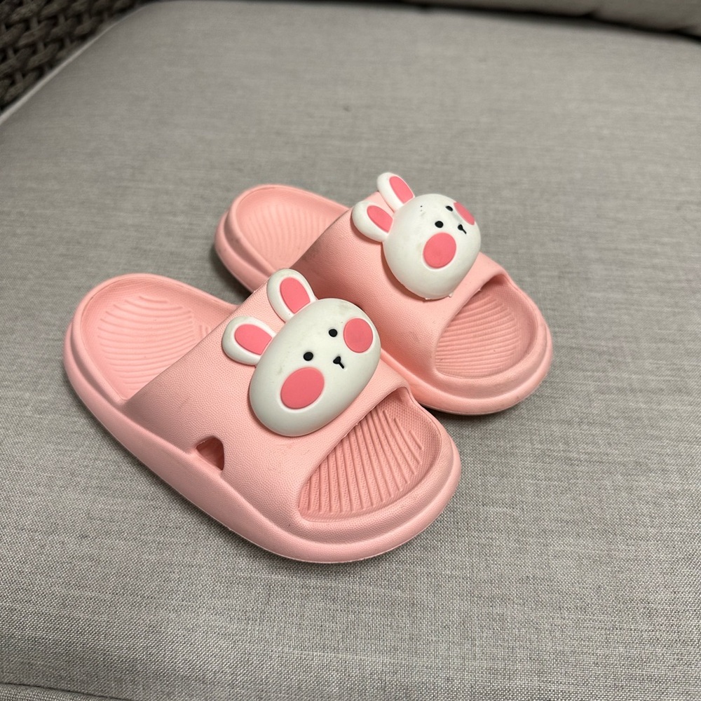 Cute bunny slipper size kids toddler 10